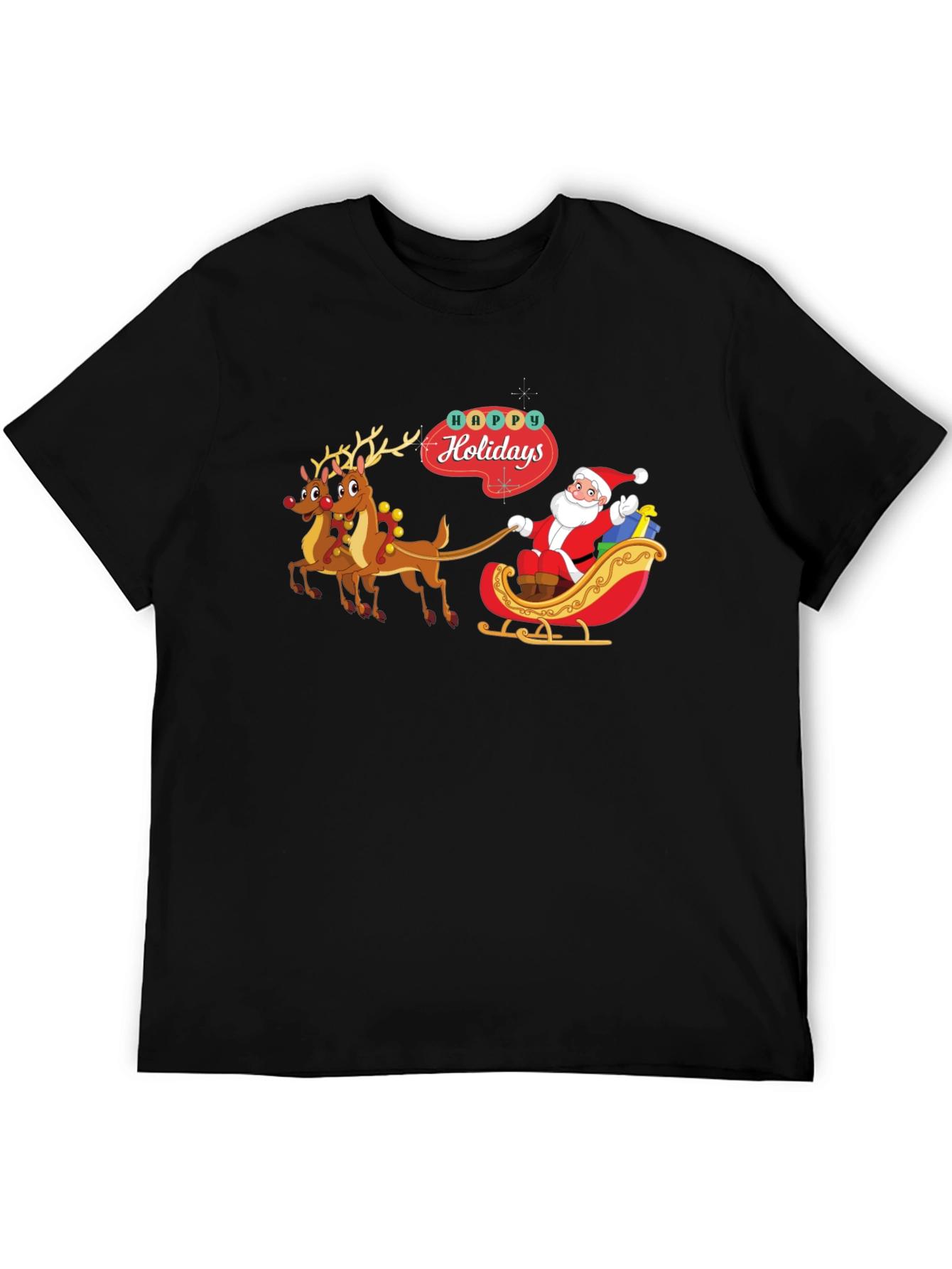 Happy Holidays Santa Claus T-Shirt