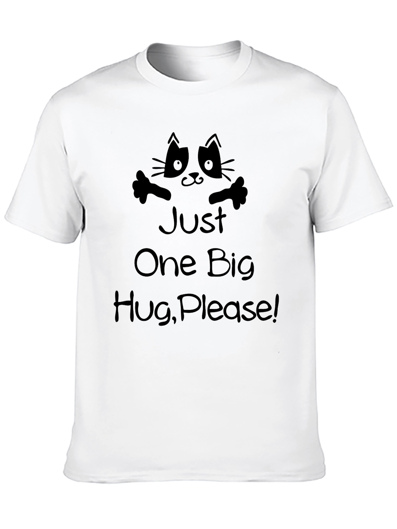 Just One Big Hug Please Black T-Shirt