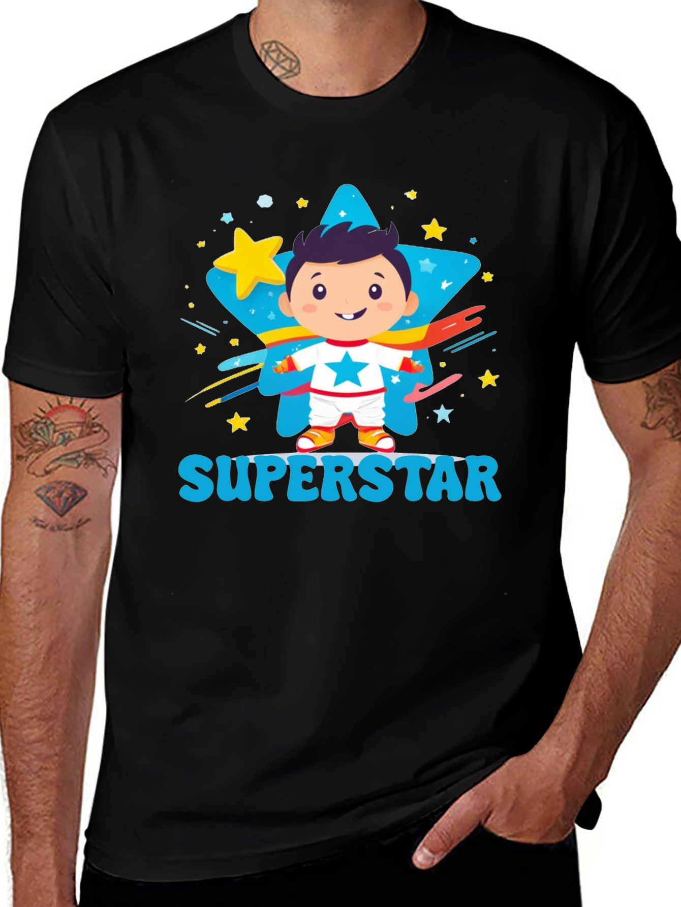 Boys Superstar Graphic Tee - Cute Kids Apparel