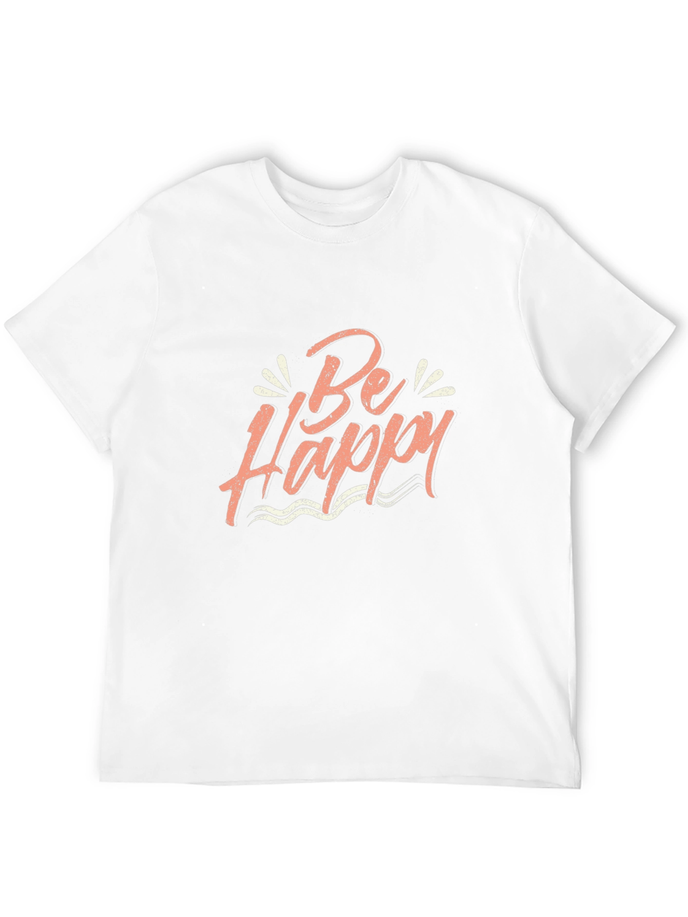 Be Happy Graphic T-Shirt - Black