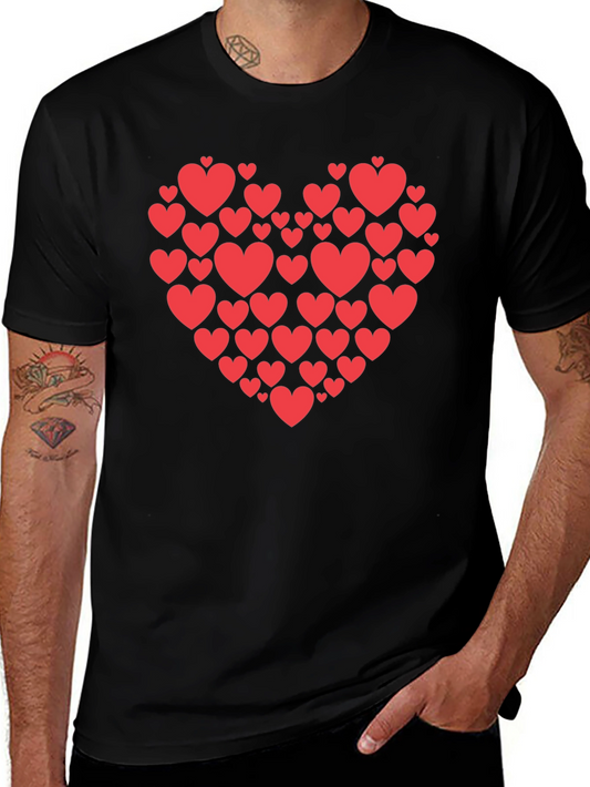 Heart Pattern T-Shirt