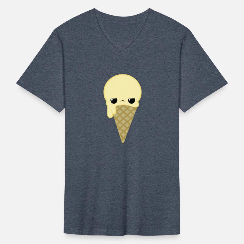 Yellow Grumpy Ice Cream Cone