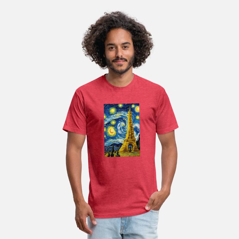 Yellow Tower in Starry Night Style