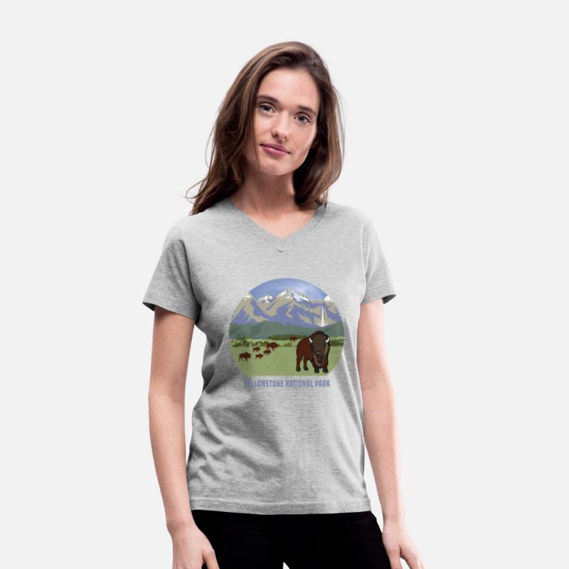 Yellowstone National Park Bison Mountain Classic