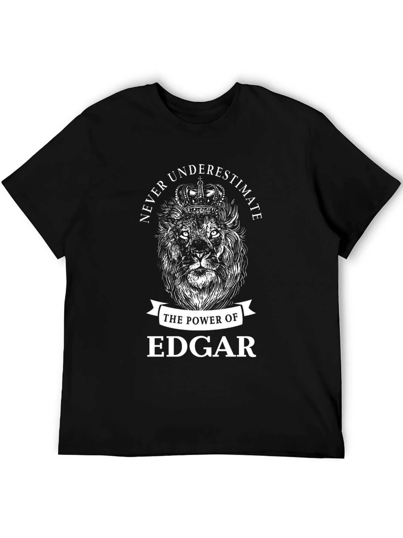 Never Underestimate Edgar Lion Graphic Tee