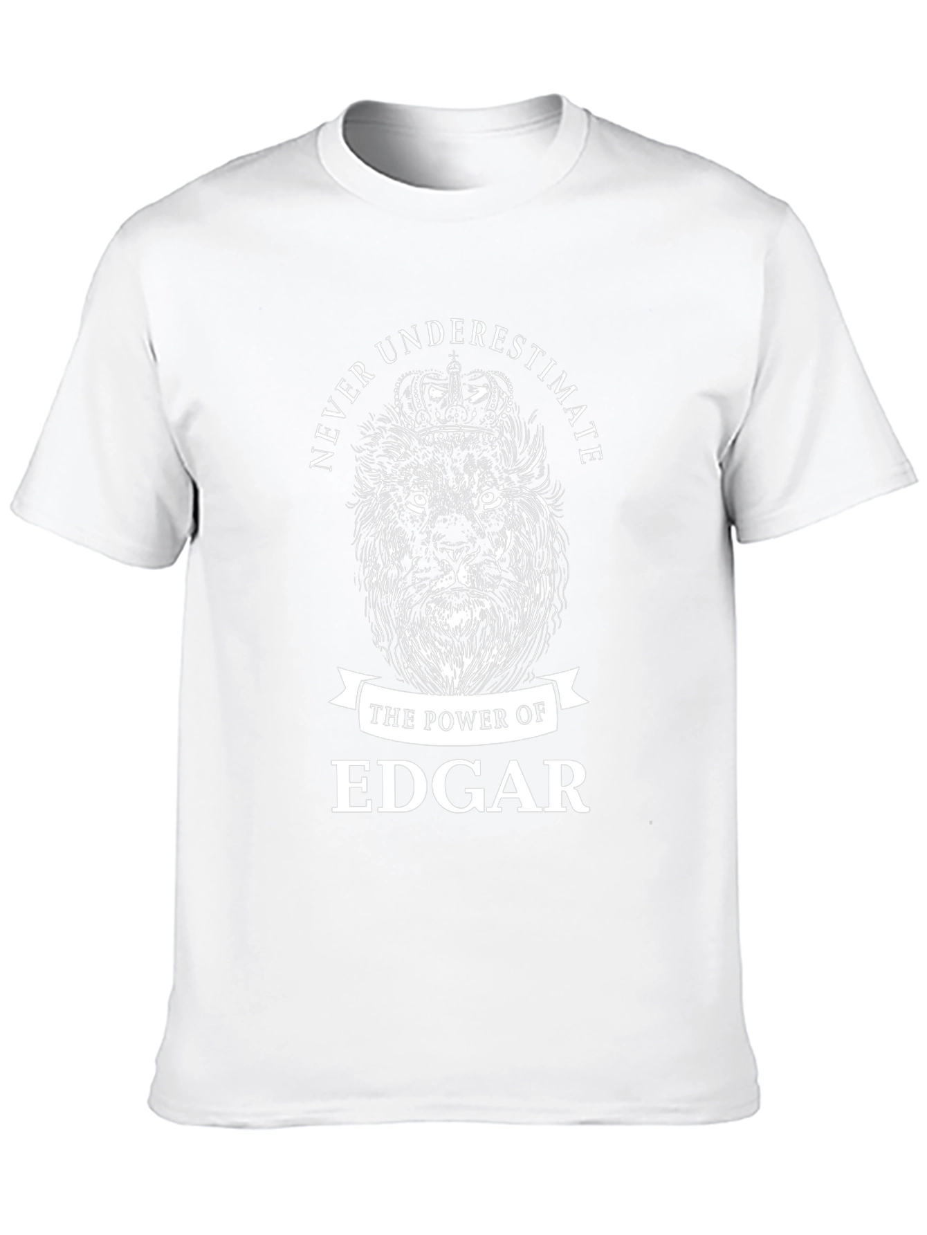 Never Underestimate Edgar Lion Graphic Tee