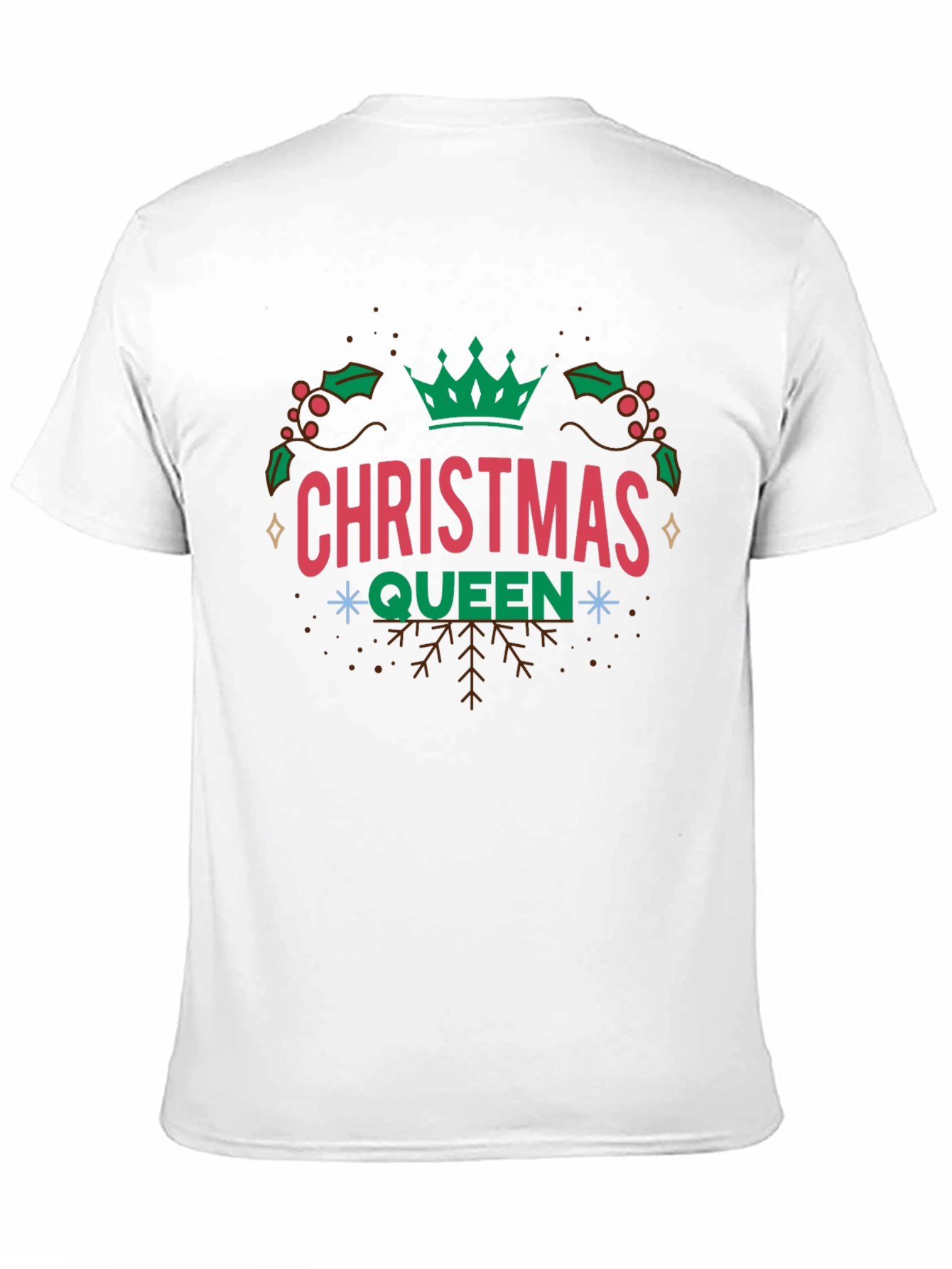 Christmas Queen Graphic Tee - Holiday Festive Shirt