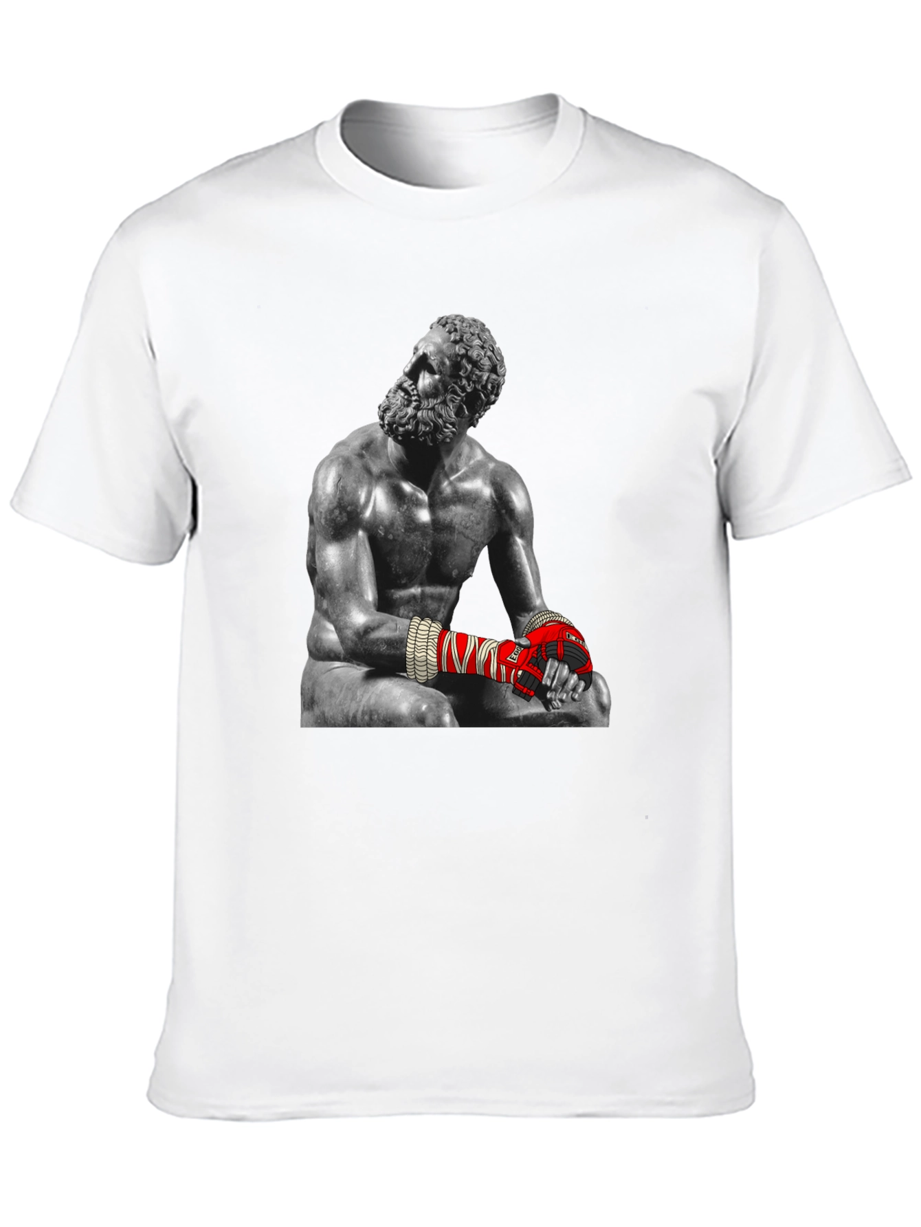 The Boxer Statue Graphic Tee - Unique Design