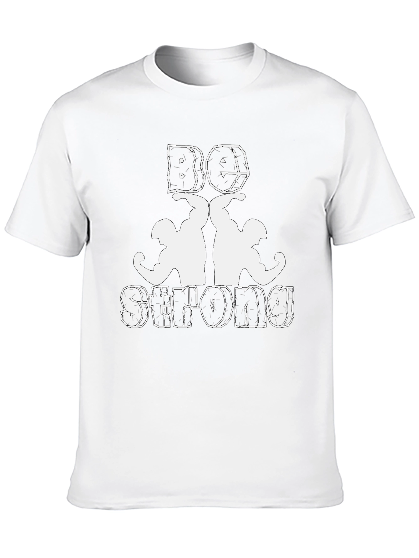 Be Strong T-Shirt - Black Gym Tee