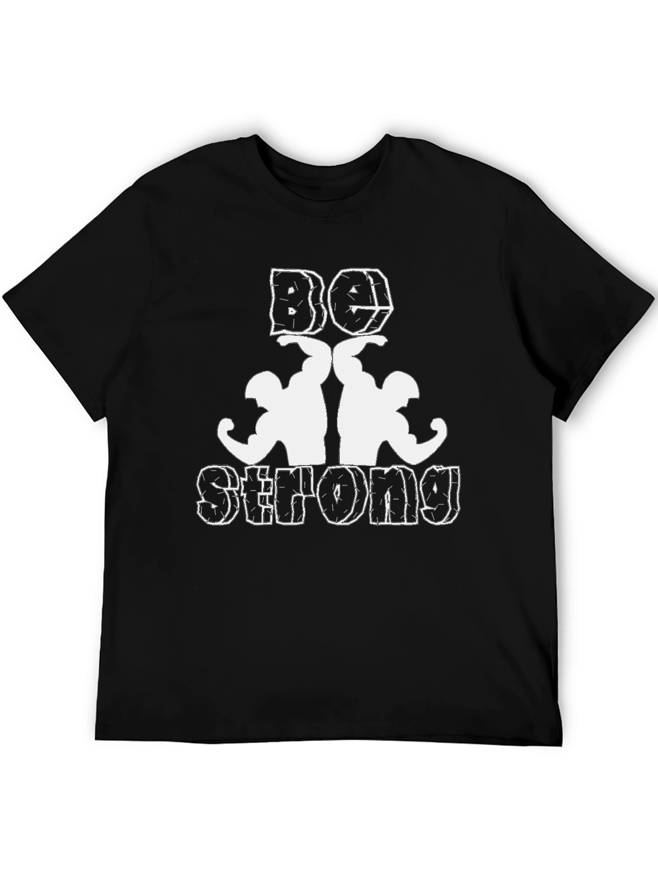 Be Strong T-Shirt - Black Gym Tee