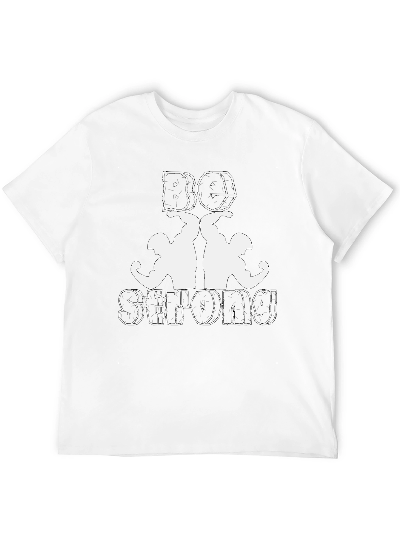 Be Strong T-Shirt - Black Gym Tee