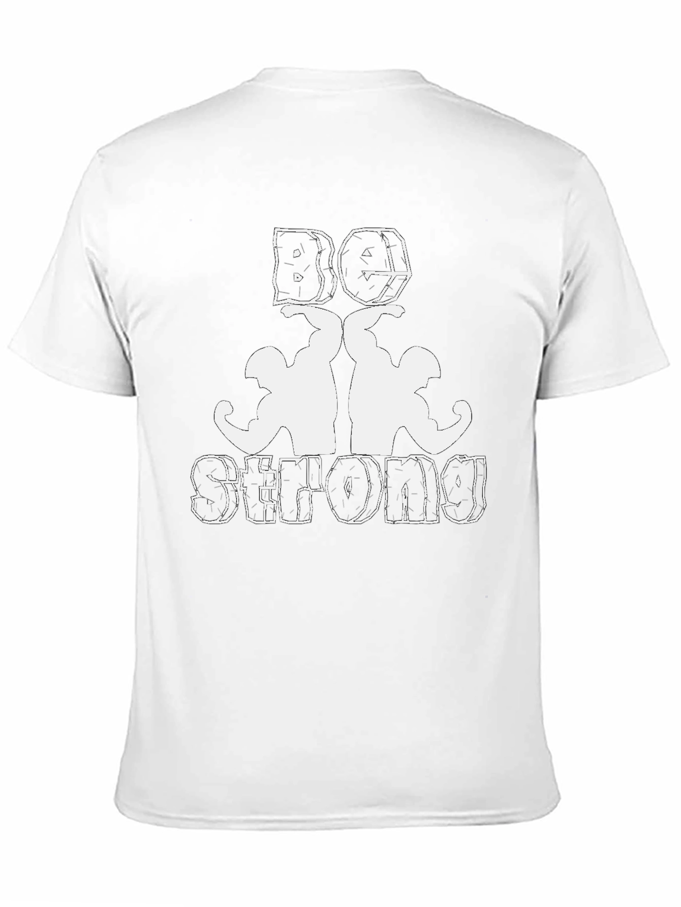 Be Strong T-Shirt - Black Gym Tee