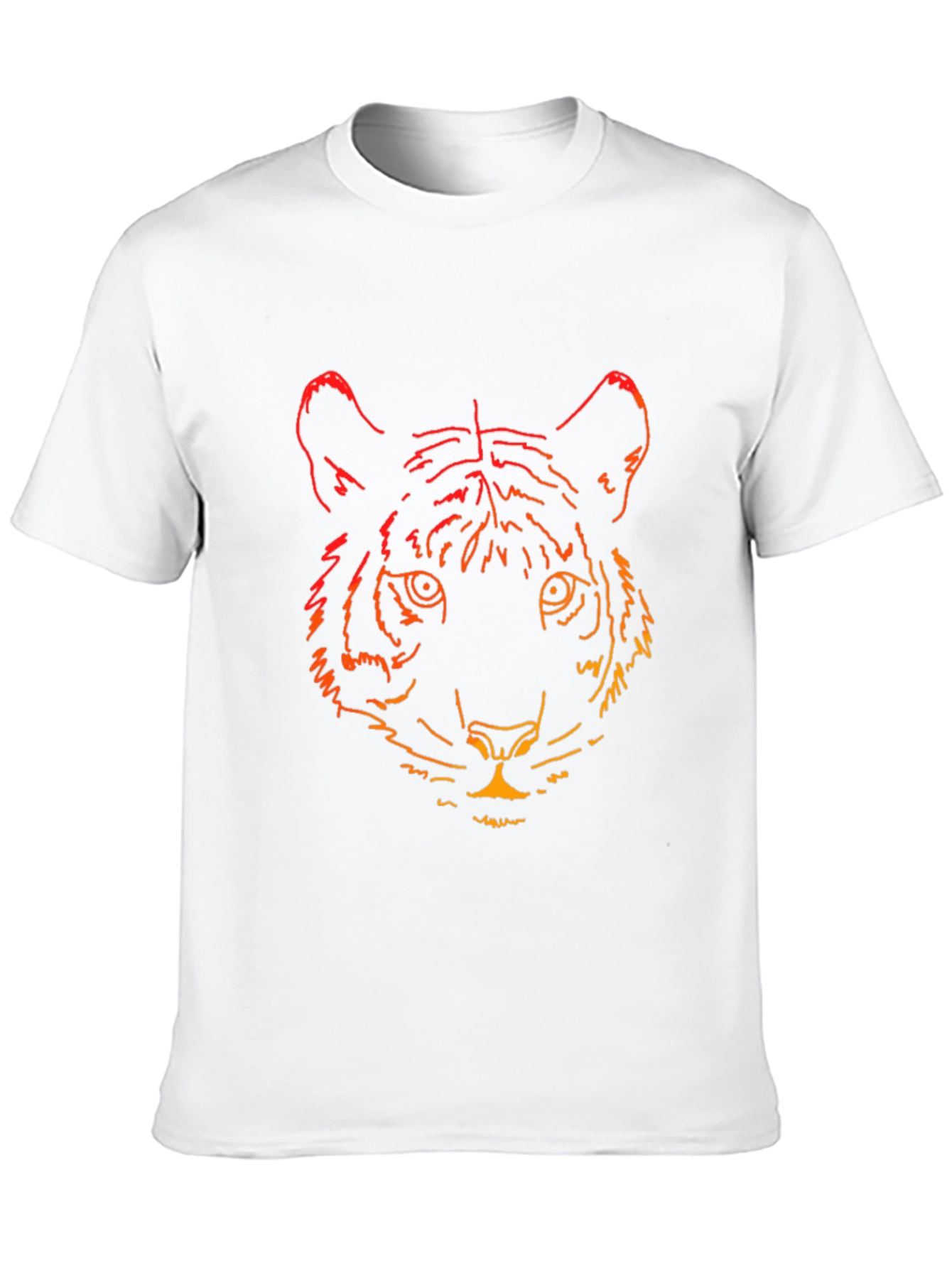 Tiger Graphic Print Black T-Shirt