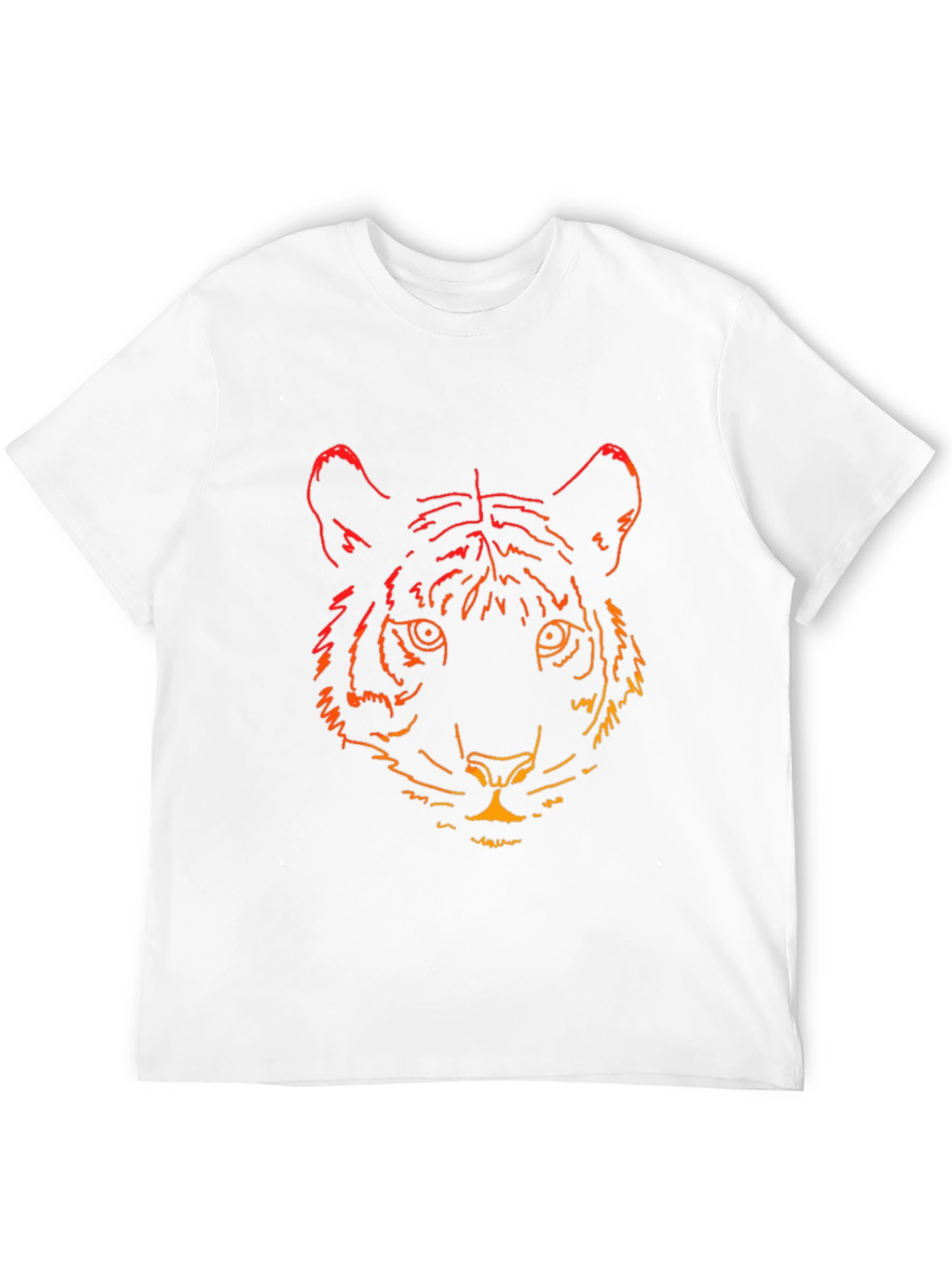 Tiger Graphic Print Black T-Shirt