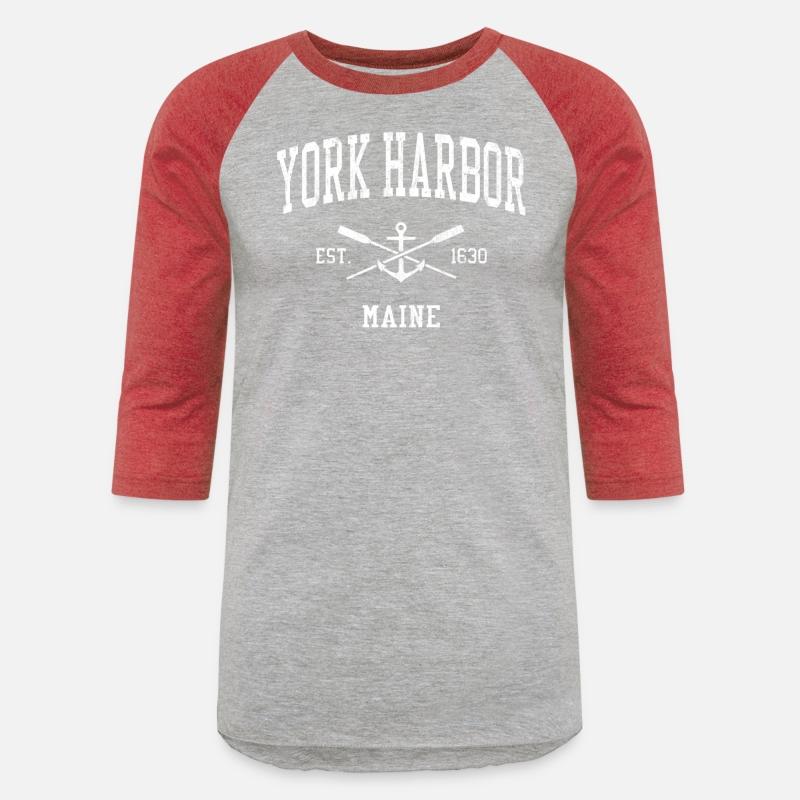 York Harbor Me Crossed Oars Boat Anchor Sports