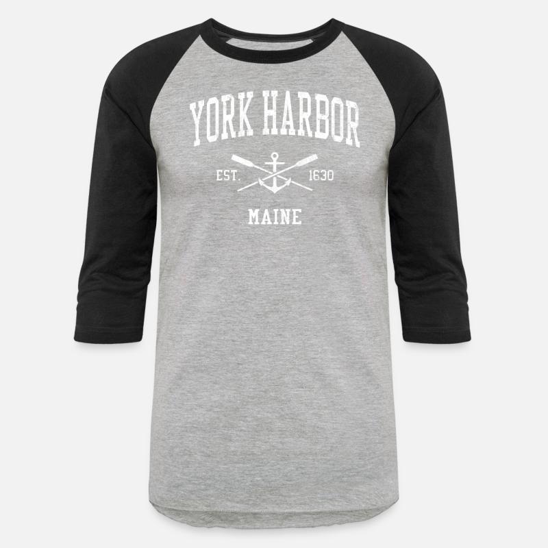 York Harbor Me Crossed Oars Boat Anchor Sports