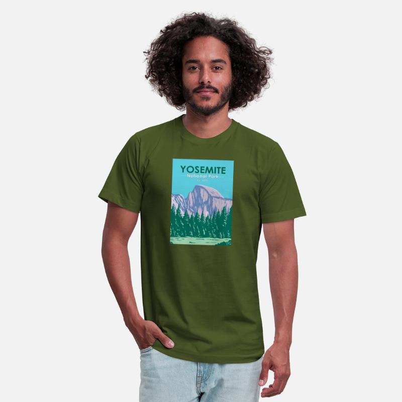 Yosemite National Park Half Dome California Retro