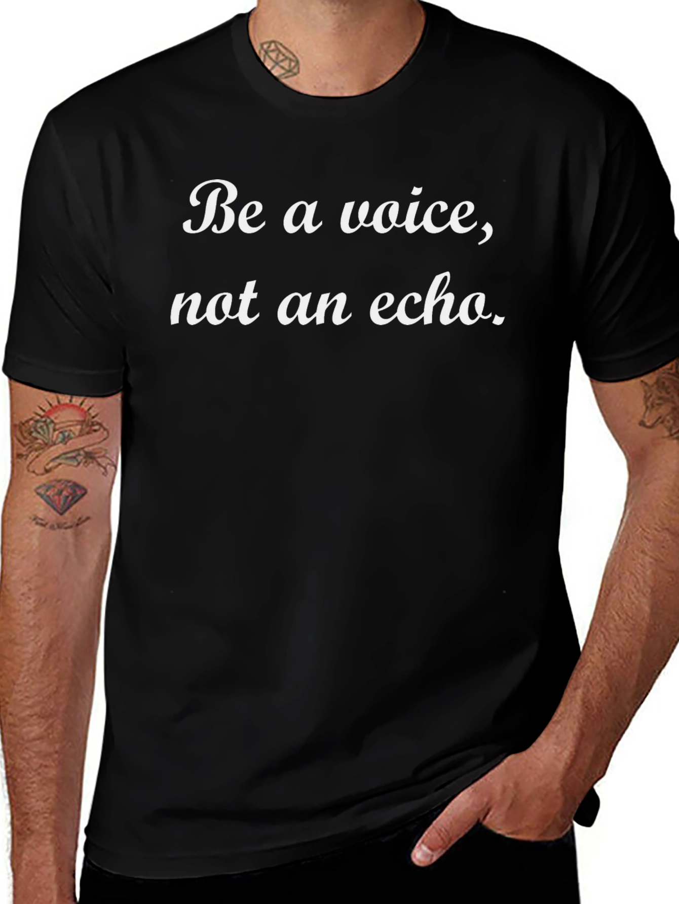 Be a Voice T-Shirt - Motivational Quote Tee