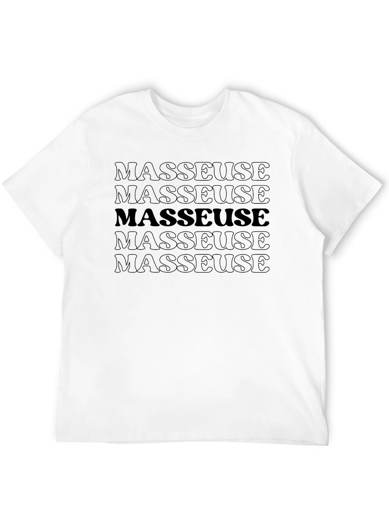 Masseuse Graphic T-Shirt - Black Tee