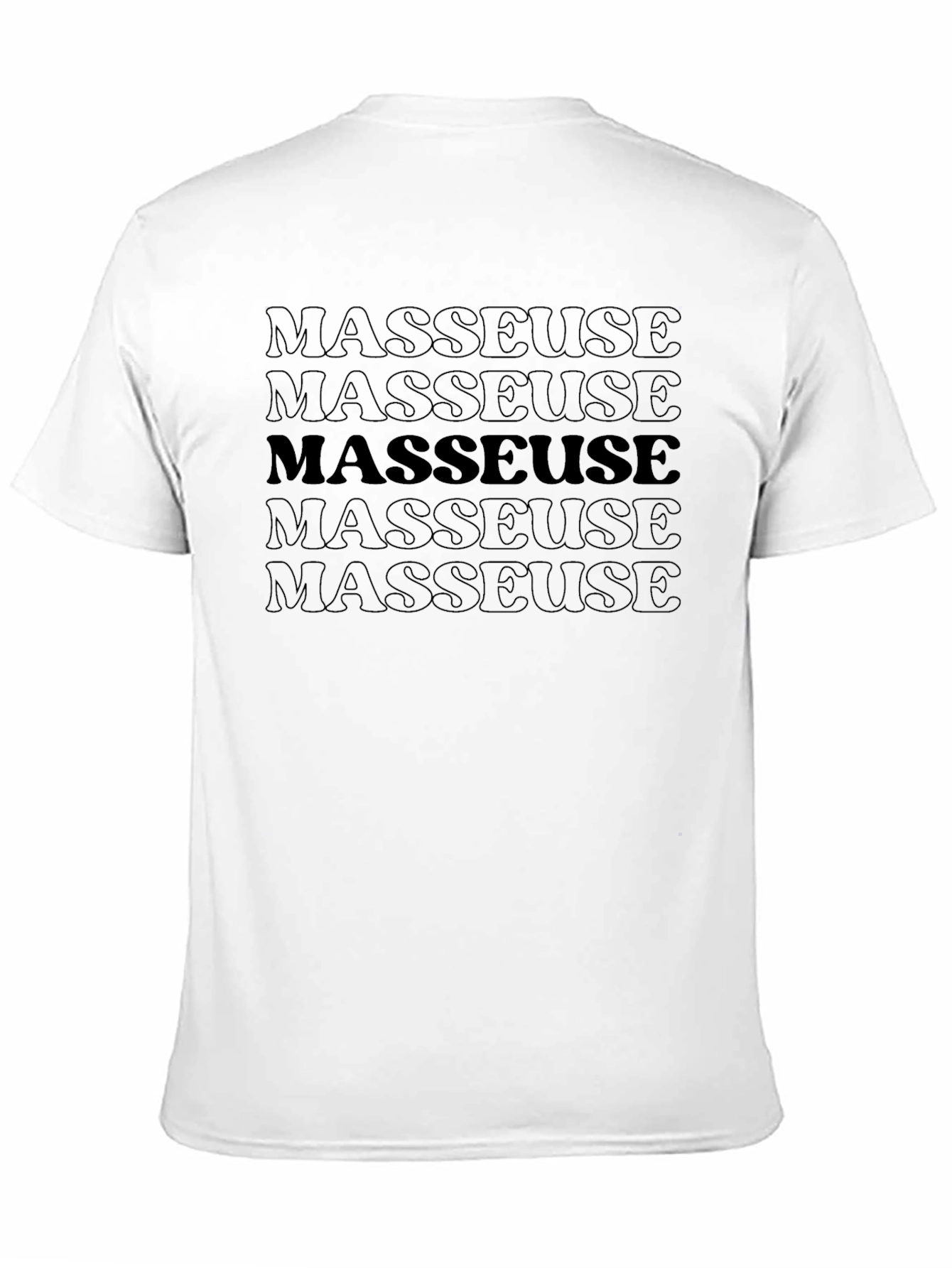 Masseuse Graphic T-Shirt - Black Tee