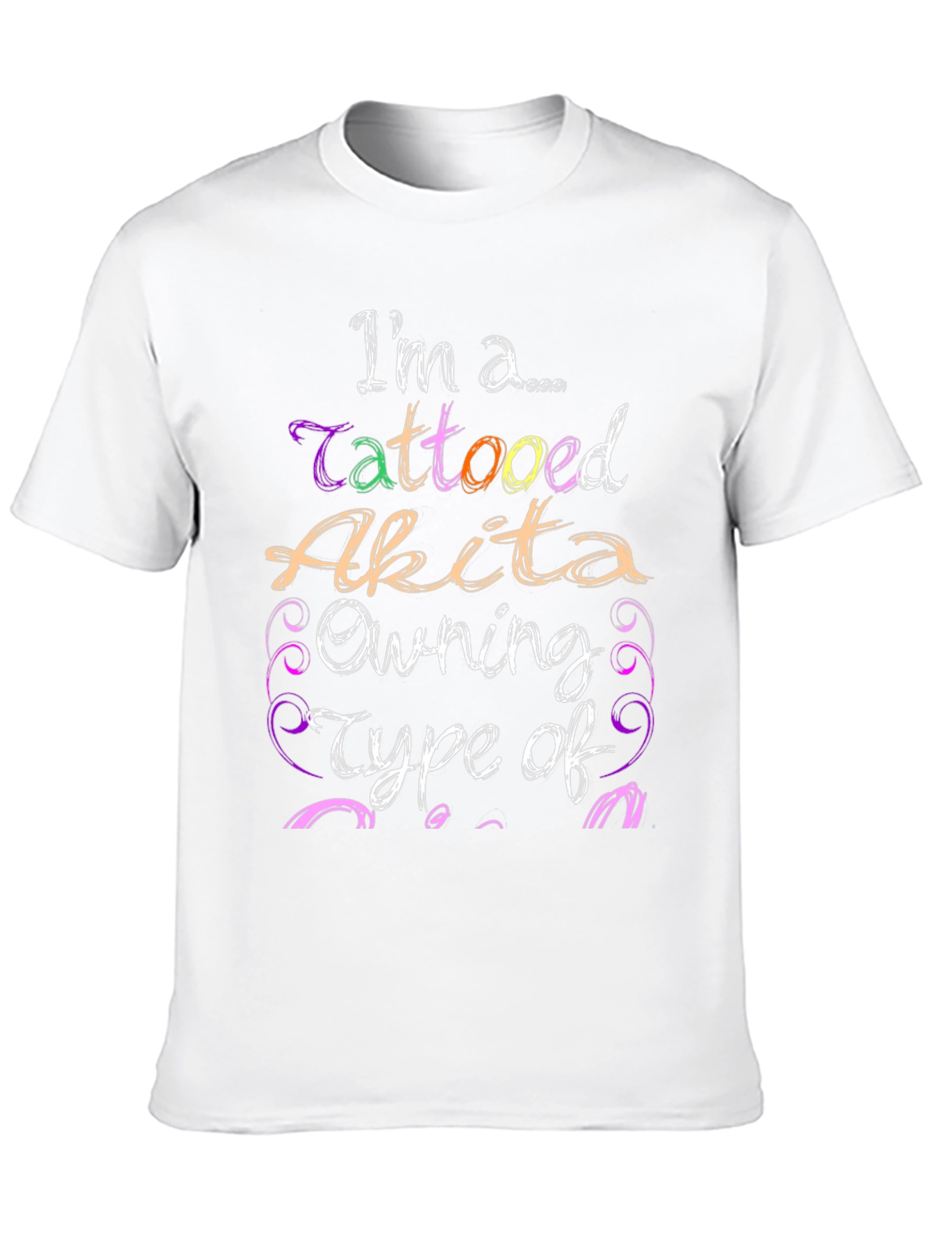 Tattooed Akita Owner Novelty T-Shirt