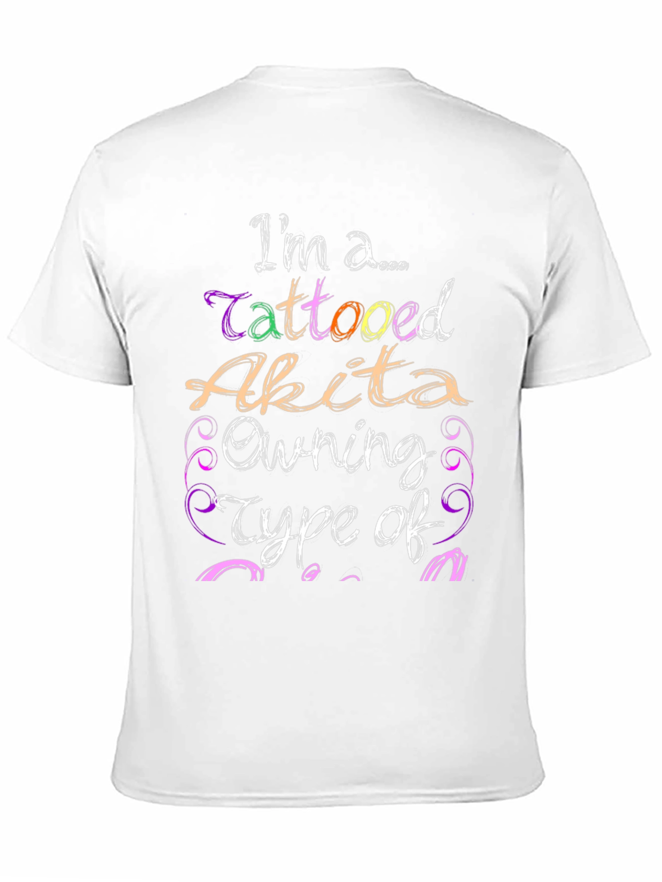 Tattooed Akita Owner Novelty T-Shirt