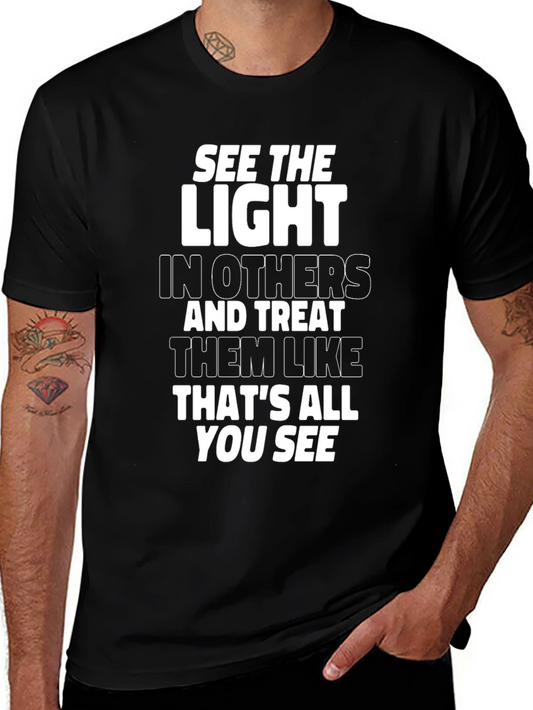 See The Light Graphic Tee - Inspirational Black T-Shirt