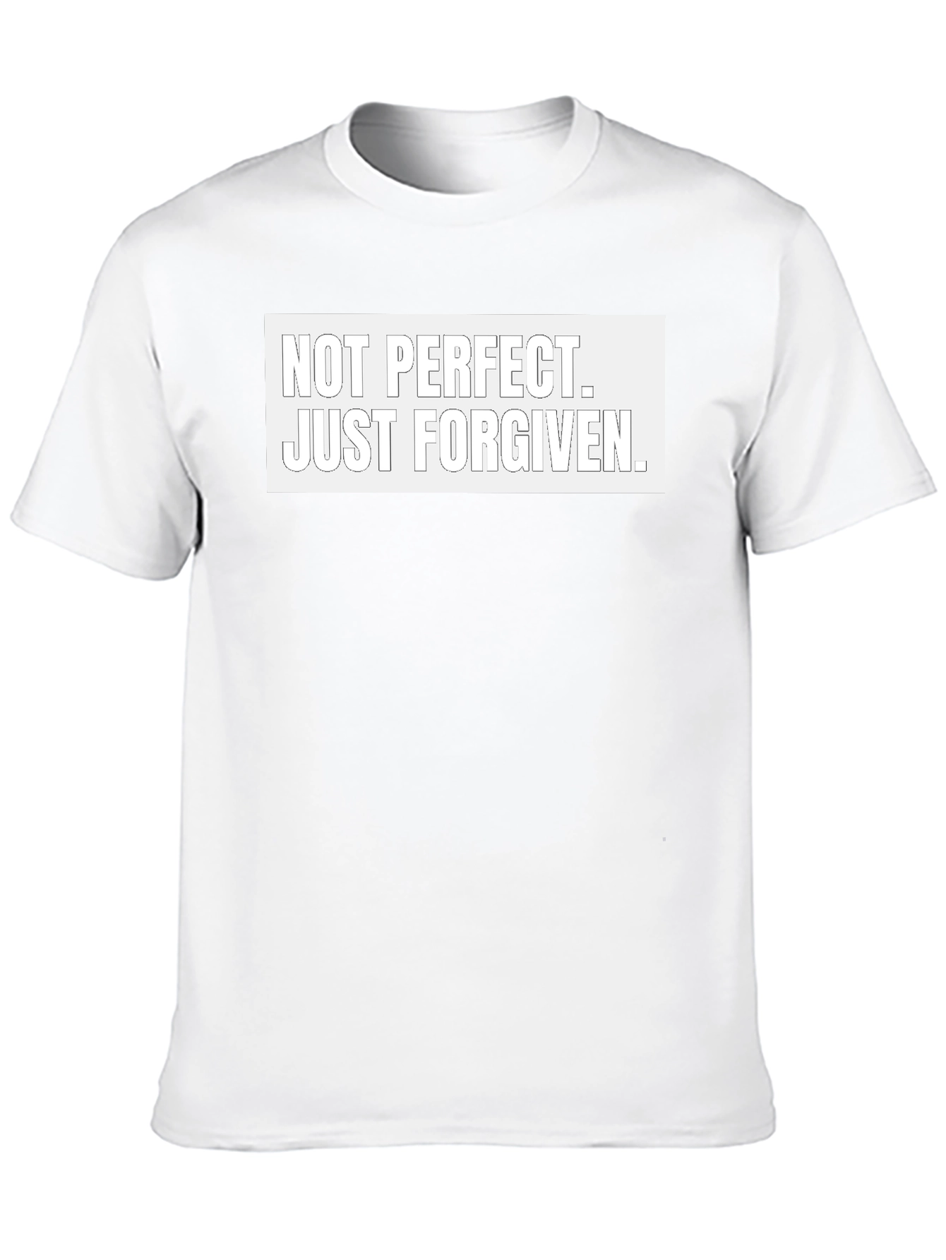 Not Perfect Just Forgiven Black T-Shirt