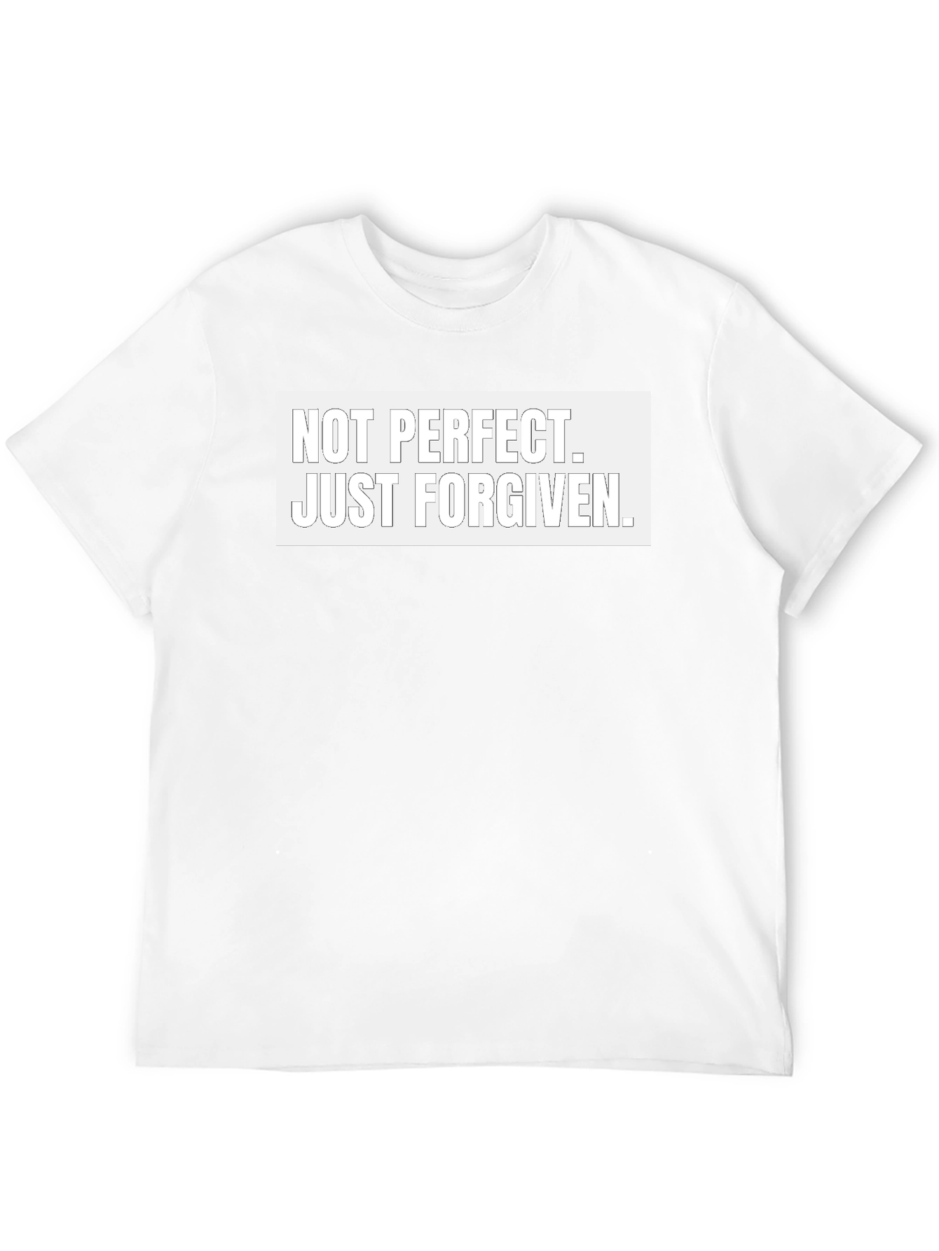 Not Perfect Just Forgiven Black T-Shirt