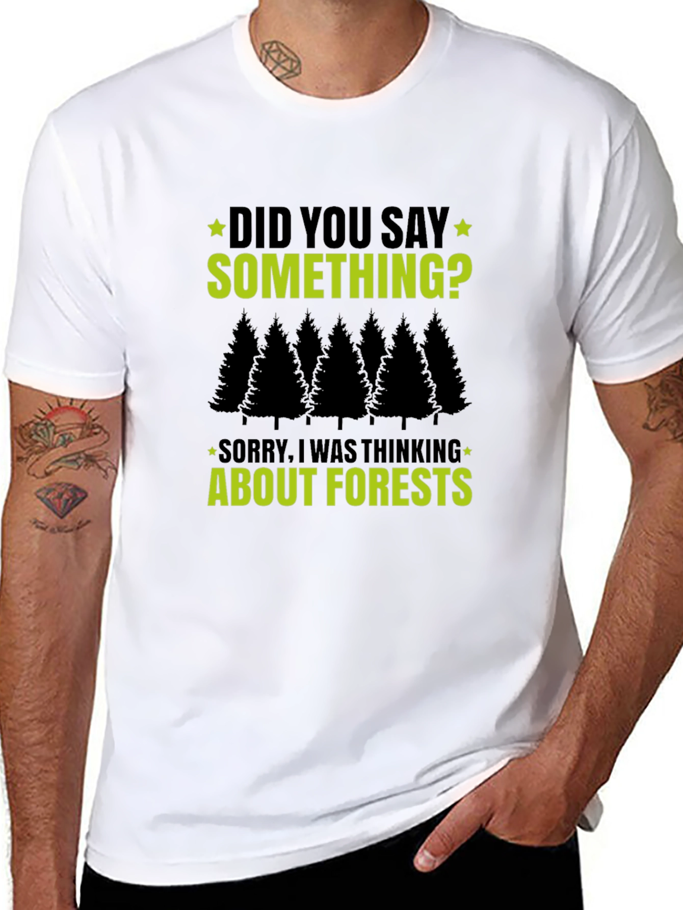 Forest Thinking T-Shirt - Funny Graphic Tee