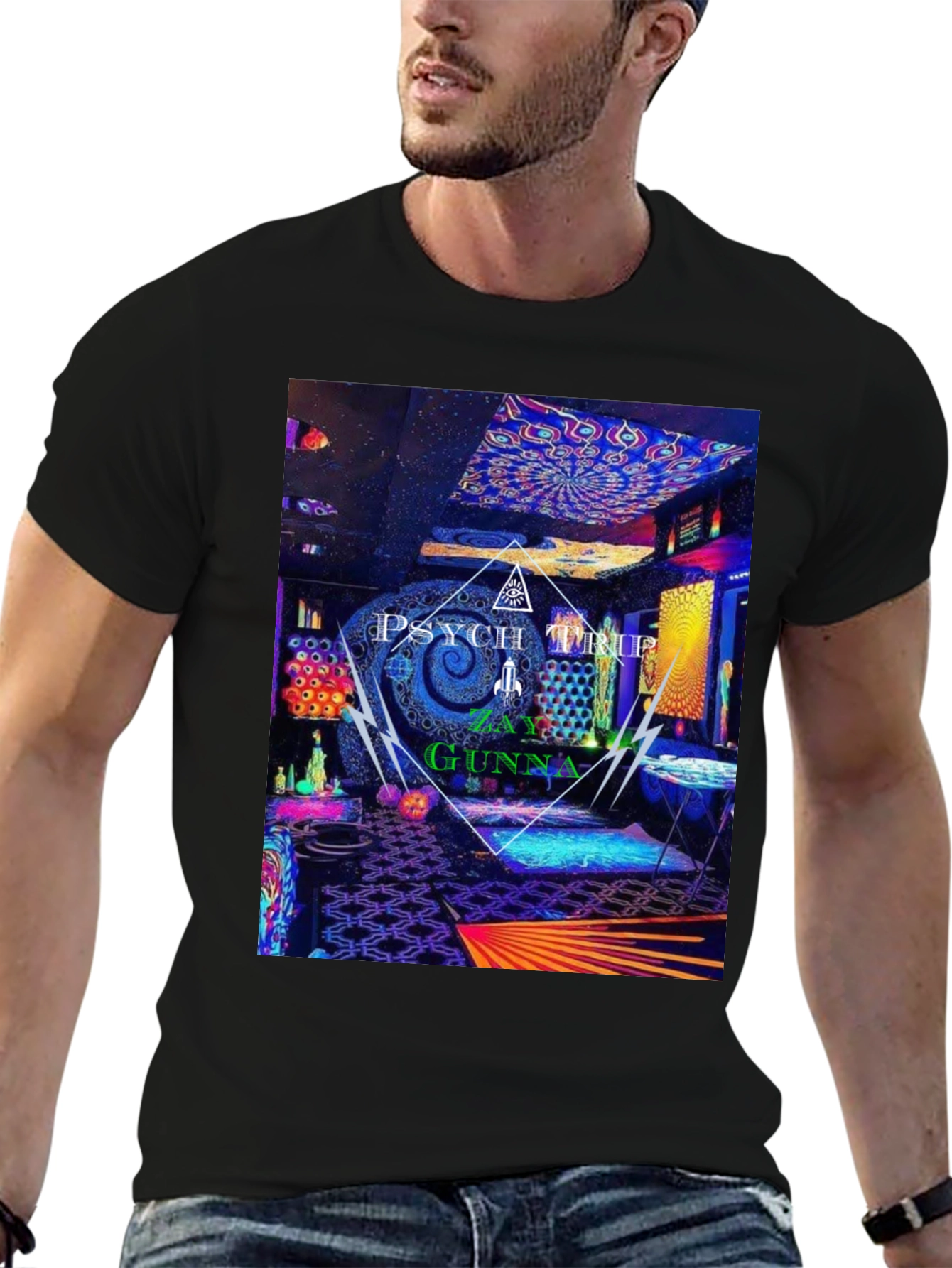 Psychedelic Psych Trip Graphic Tee - Zay Gunna Design