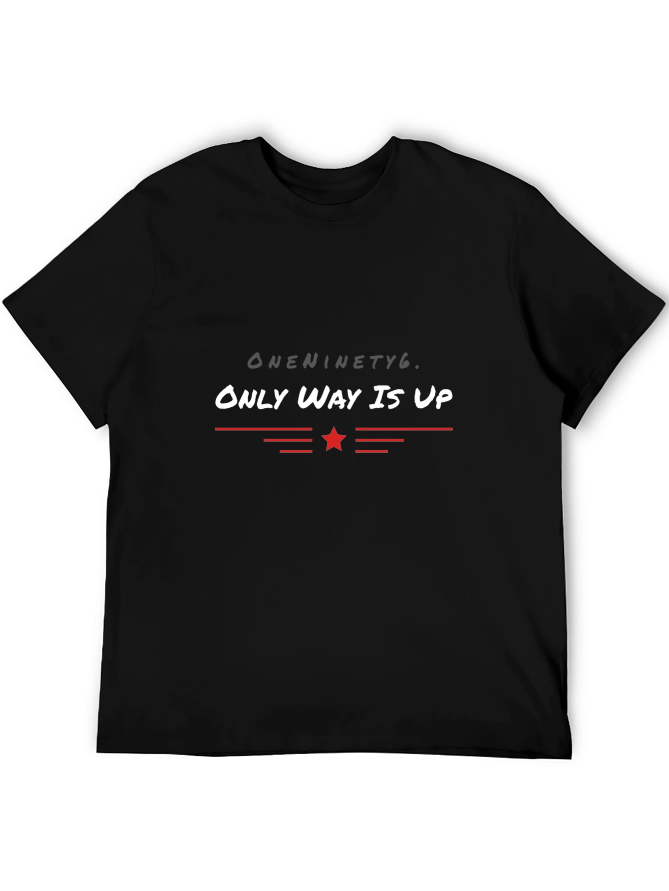 Only Way Is Up Black Tee