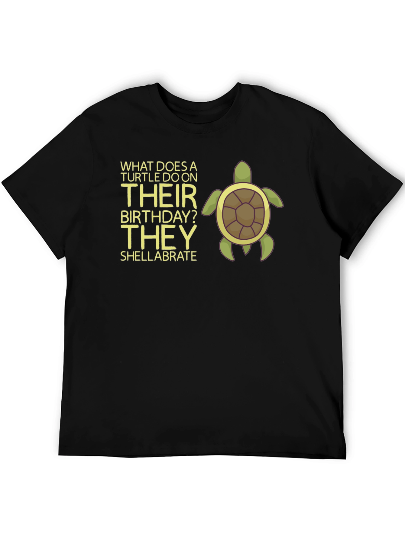 Turtle Birthday Pun T-Shirt - Shellabrate!
