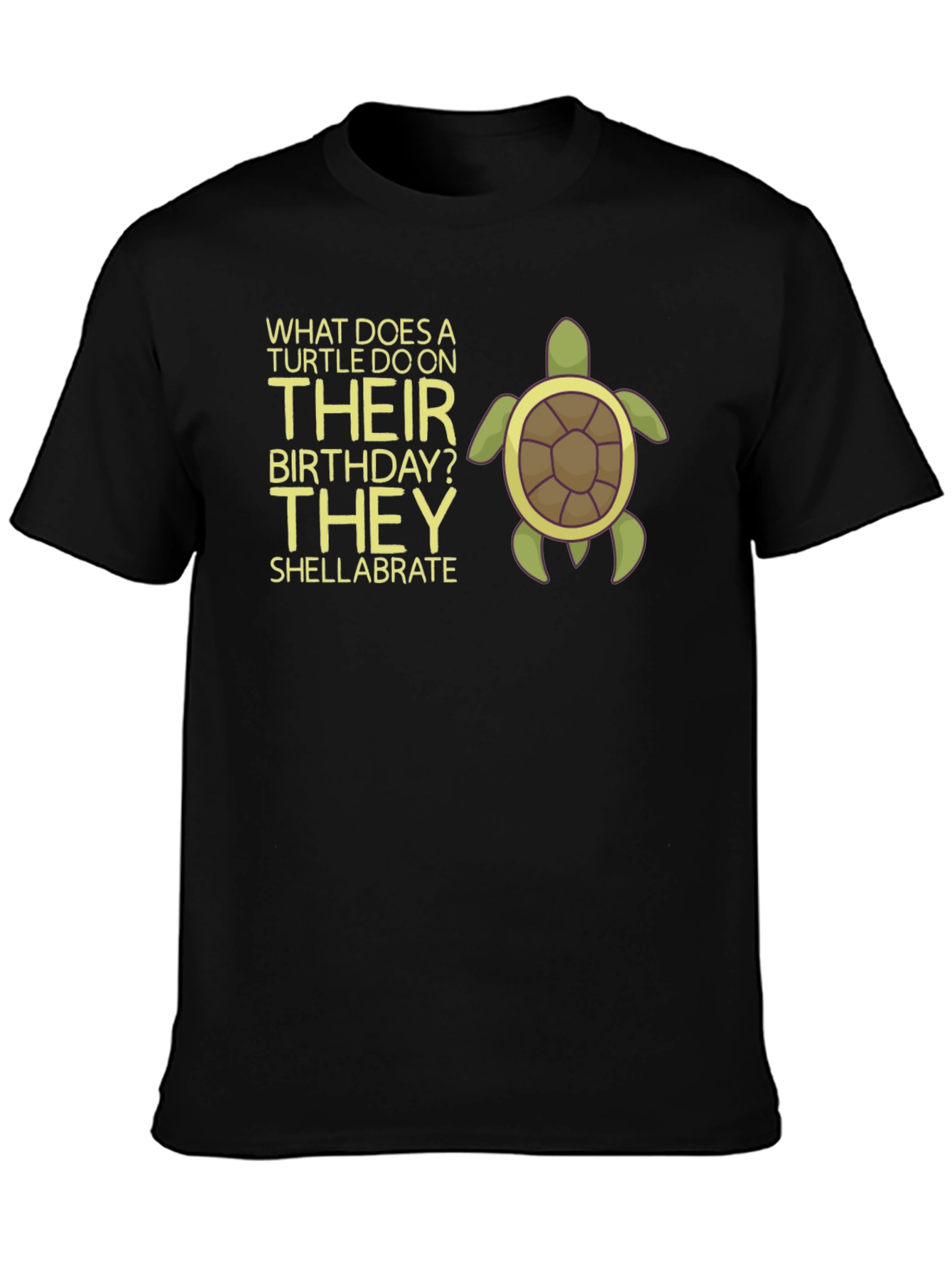 Turtle Birthday Pun T-Shirt - Shellabrate!
