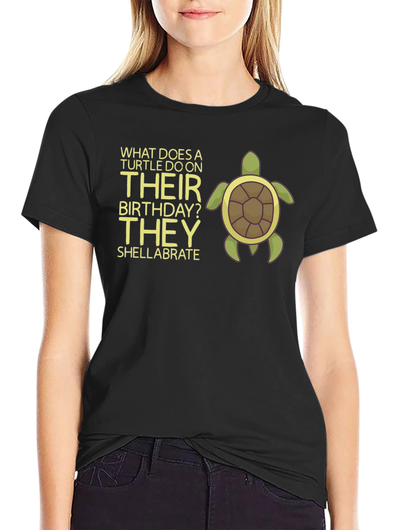 Turtle Birthday Pun T-Shirt - Shellabrate!