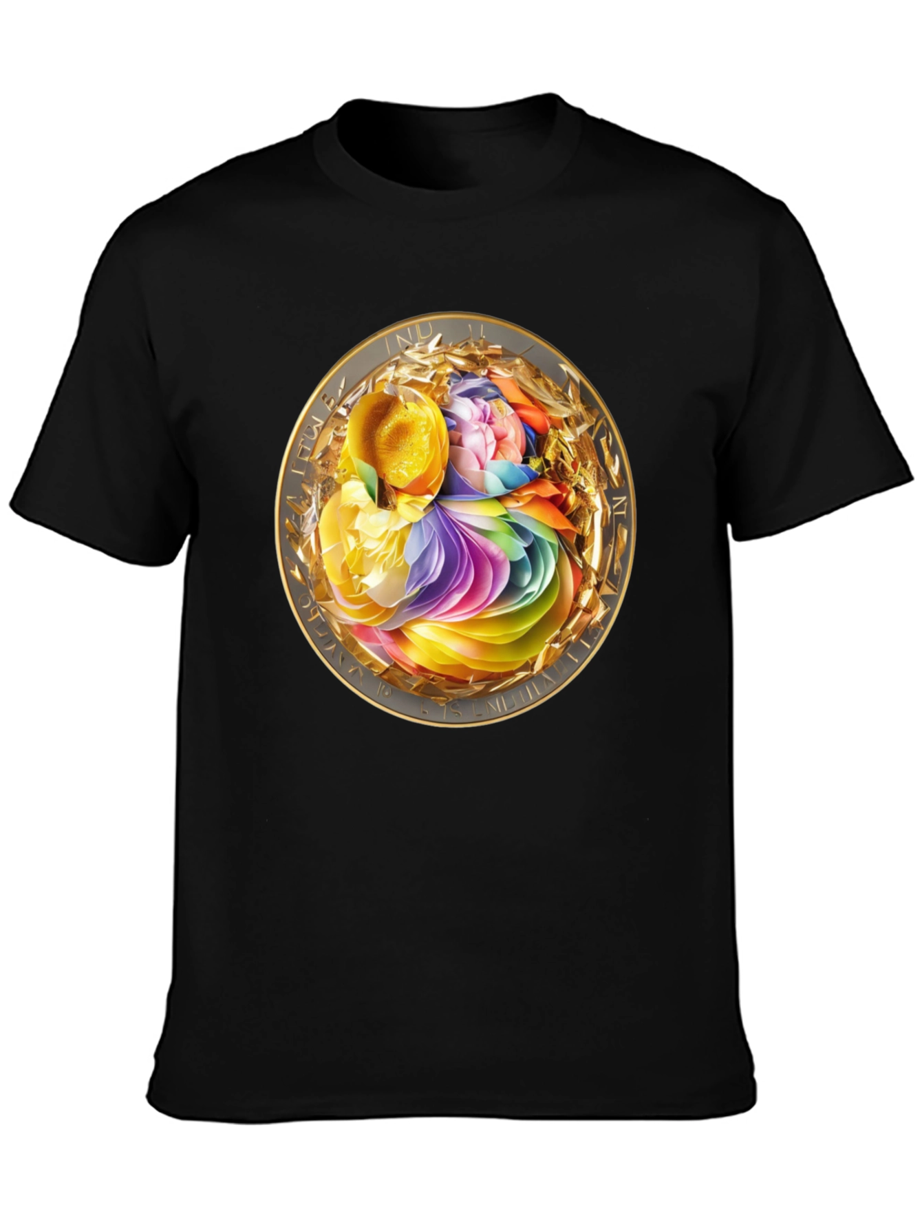 Abstract Floral Medallion Graphic Tee