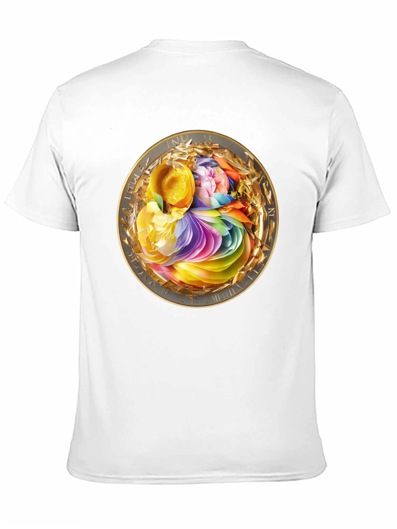 Abstract Floral Medallion Graphic Tee