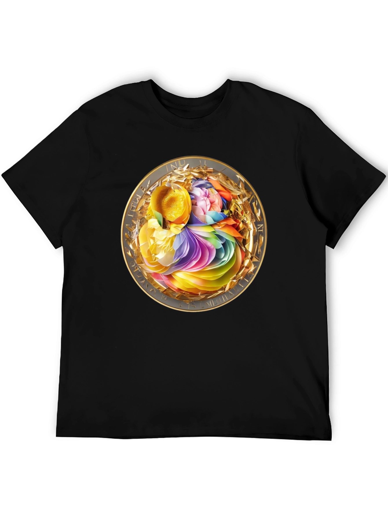 Abstract Floral Medallion Graphic Tee