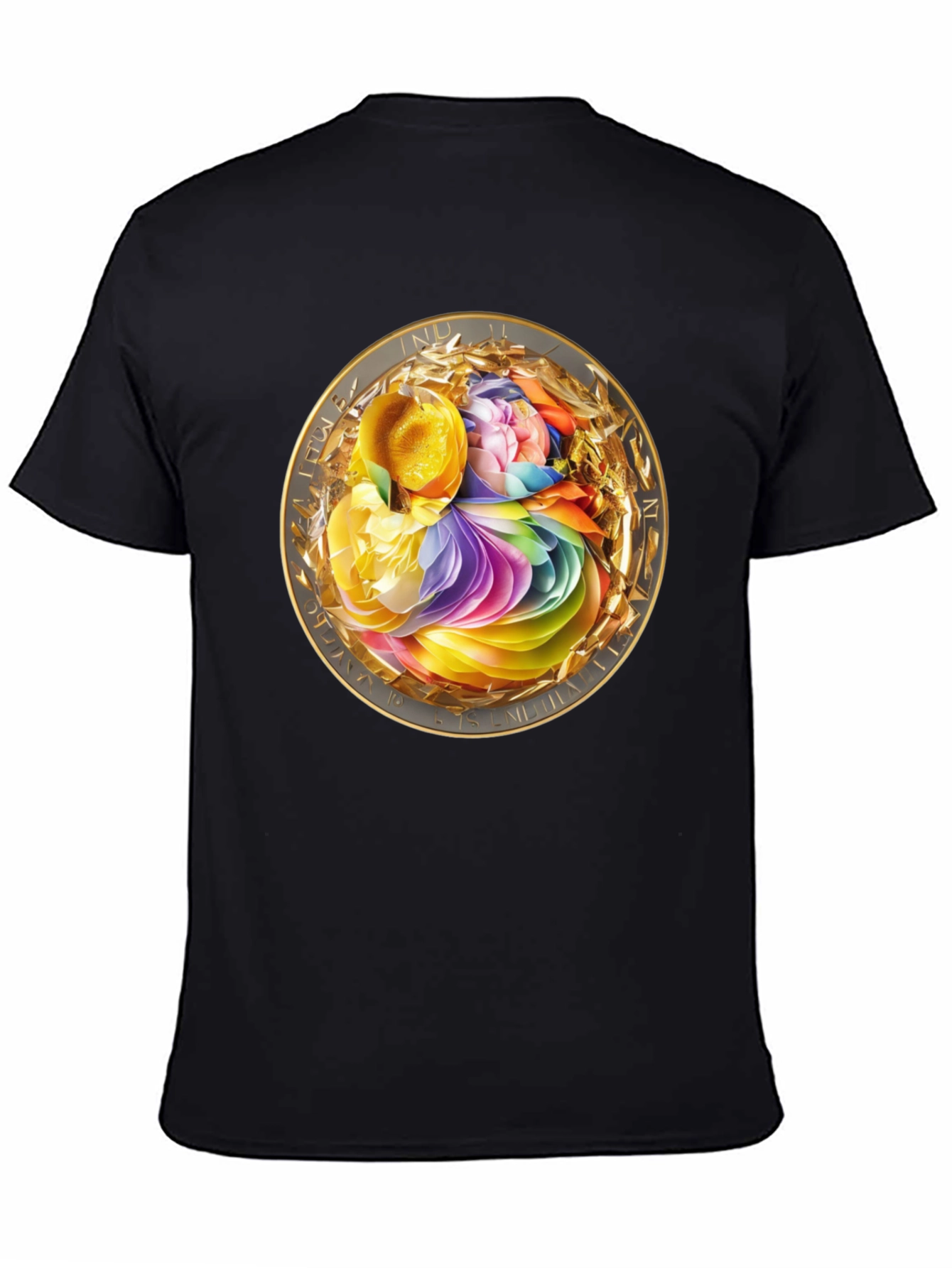 Abstract Floral Medallion Graphic Tee
