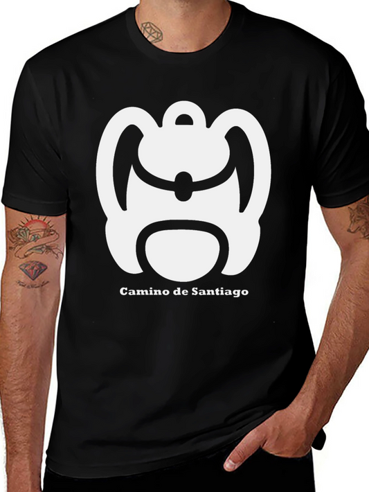 Camino de Santiago Backpack T-Shirt - Black