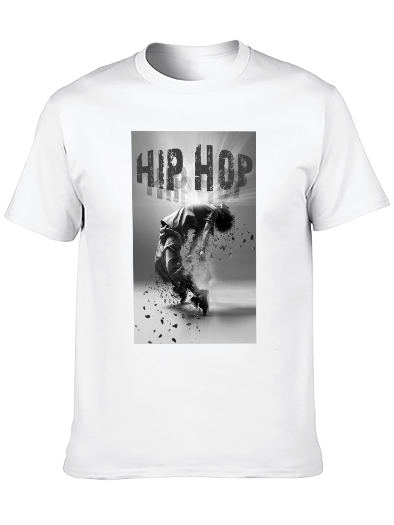 Hip Hop Dance Graphic Black T-Shirt