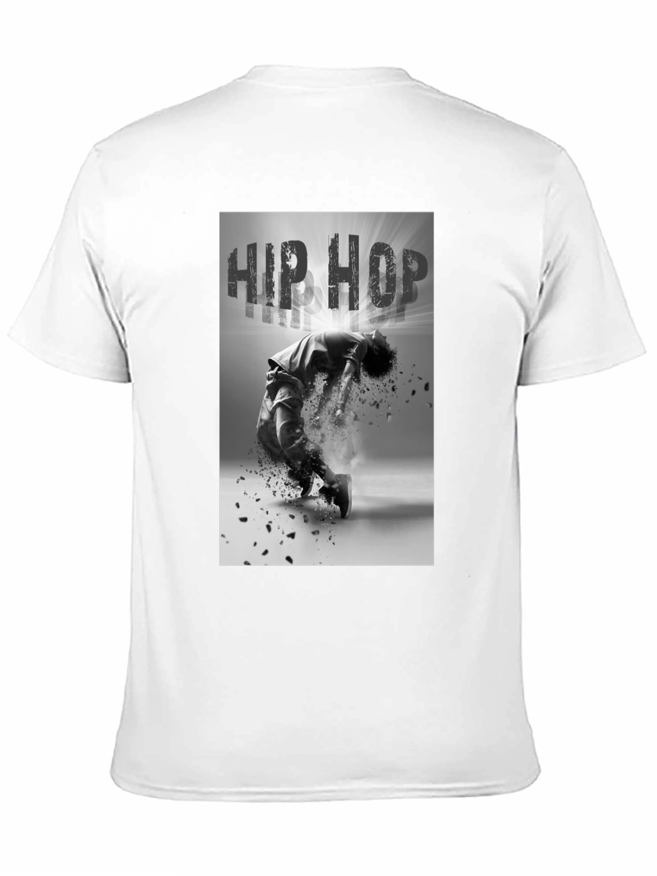 Hip Hop Dance Graphic Black T-Shirt