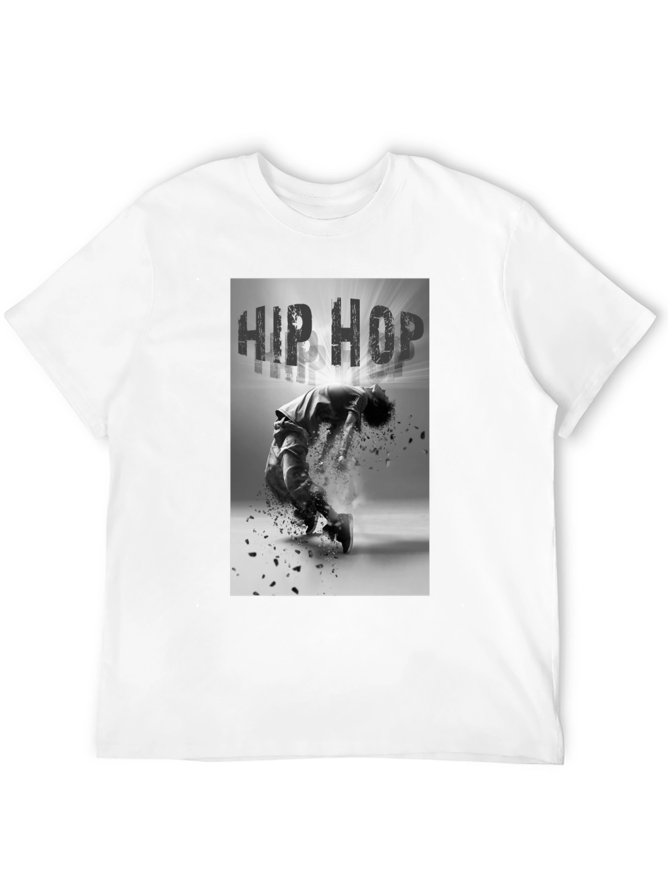 Hip Hop Dance Graphic Black T-Shirt