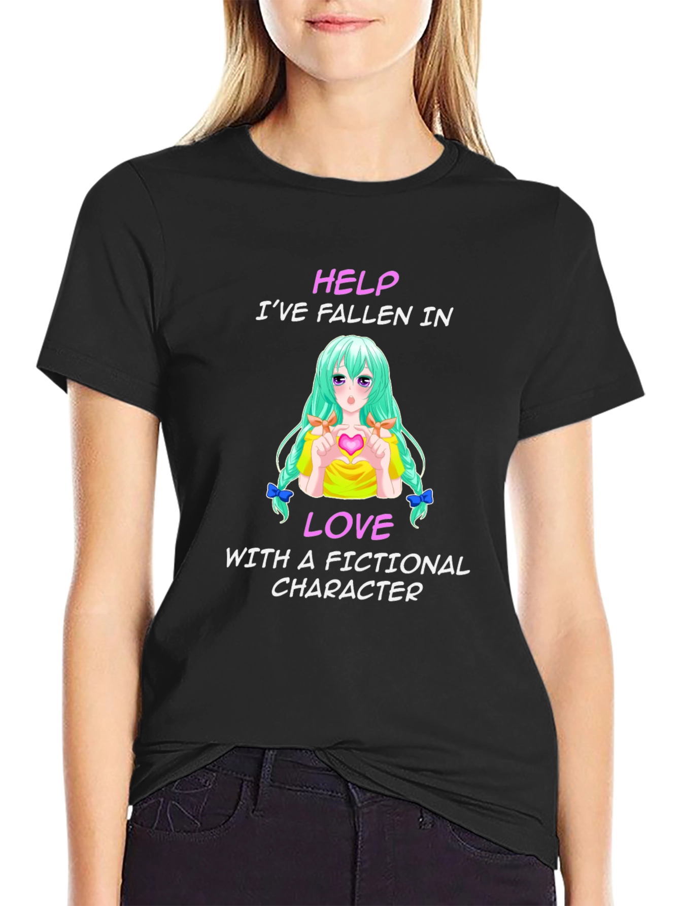 Fictional Character Lover T-Shirt - Black