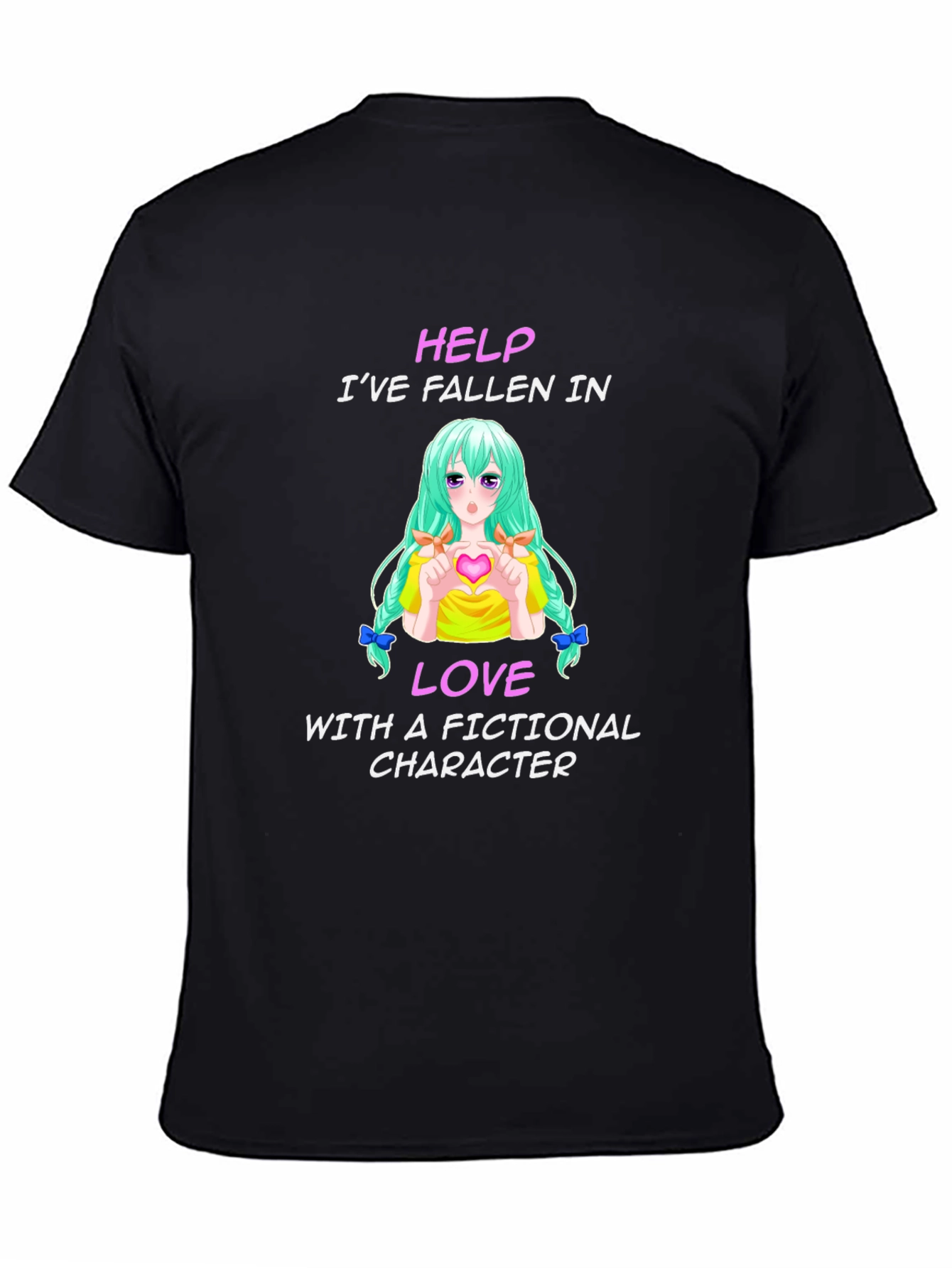Fictional Character Lover T-Shirt - Black