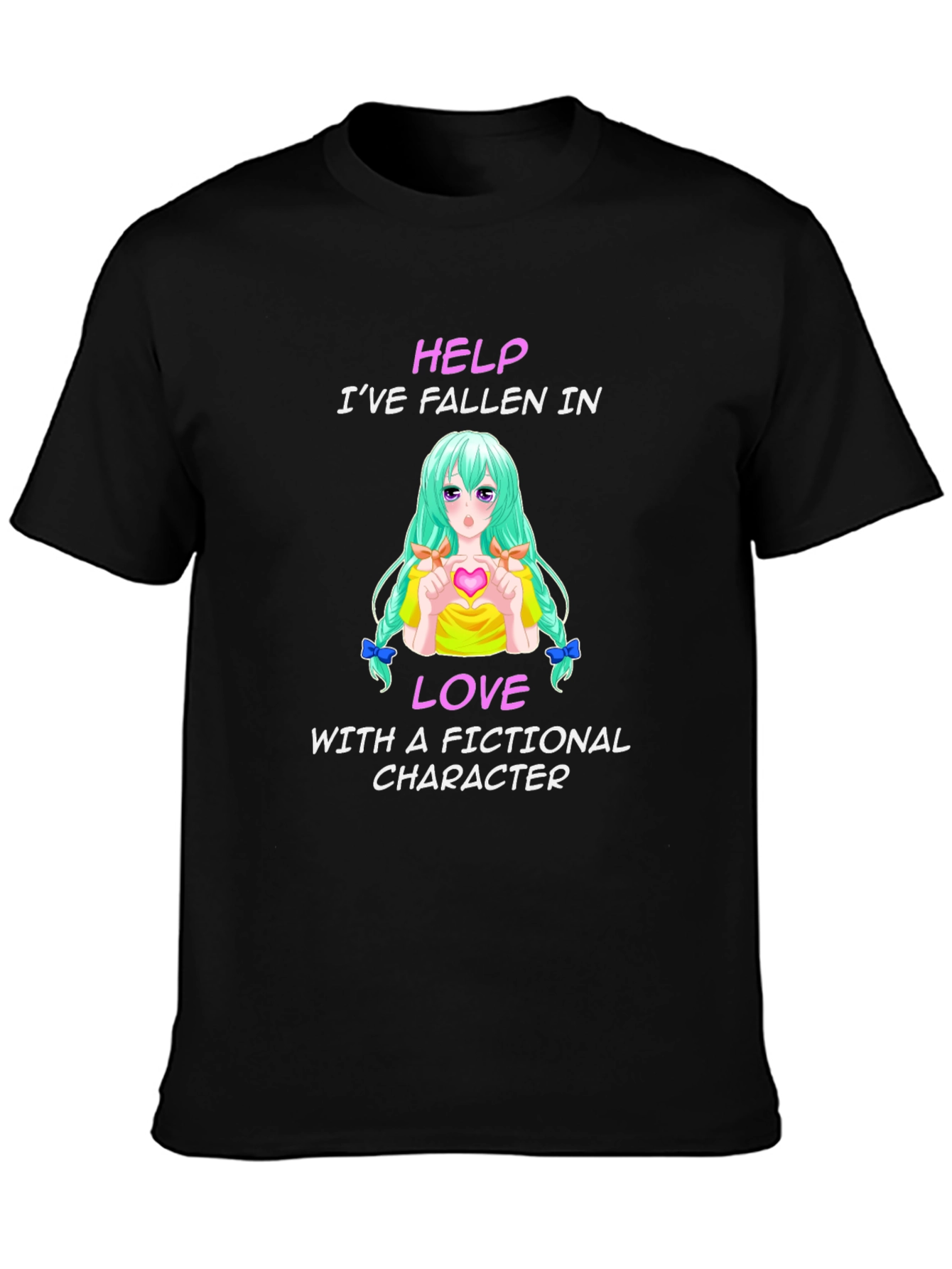 Fictional Character Lover T-Shirt - Black