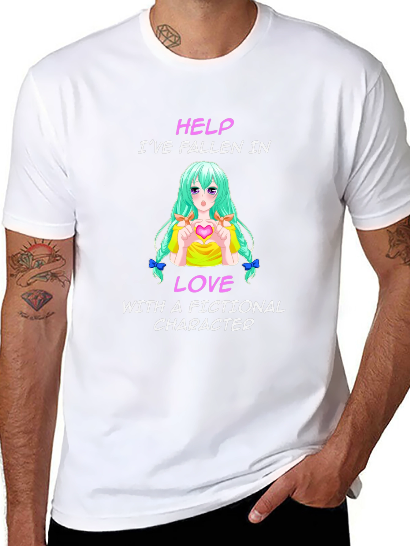 Fictional Character Lover T-Shirt - Black