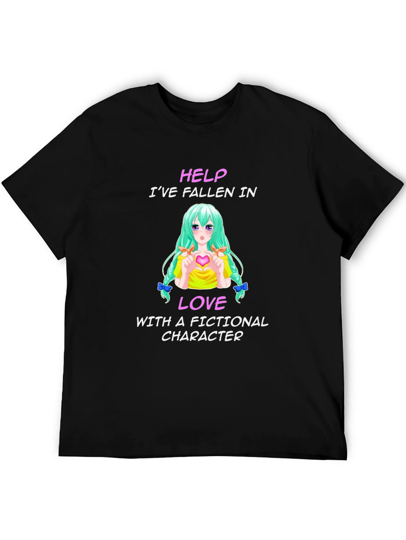 Fictional Character Lover T-Shirt - Black