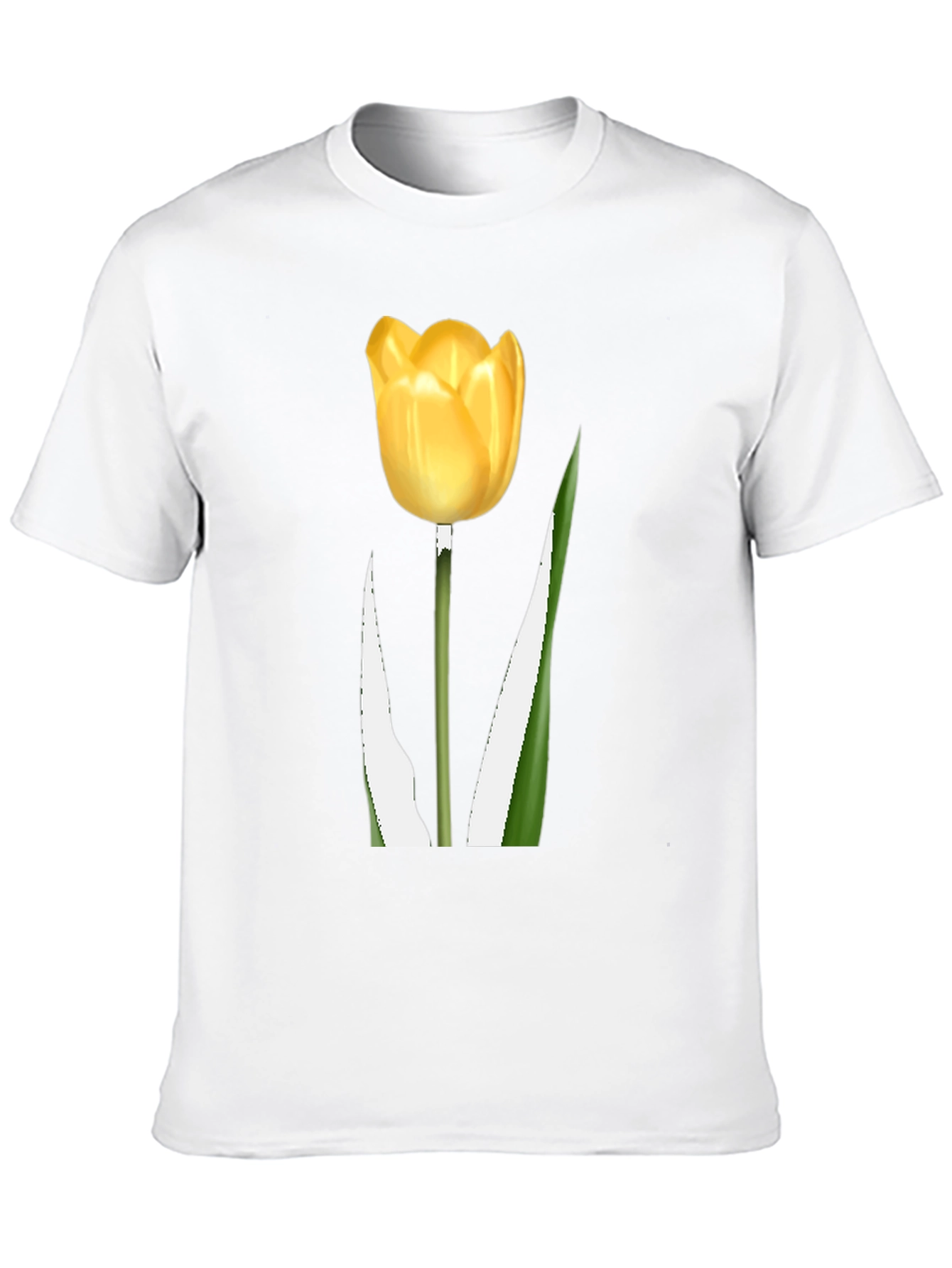 Tulip Graphic Tee - Black Cotton Blend