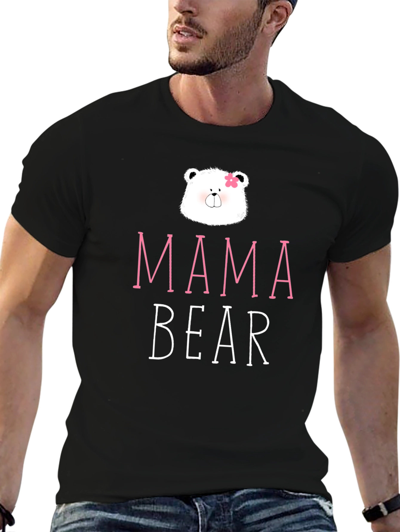 Mama Bear Graphic Tee - Cute Family Matching Shirt